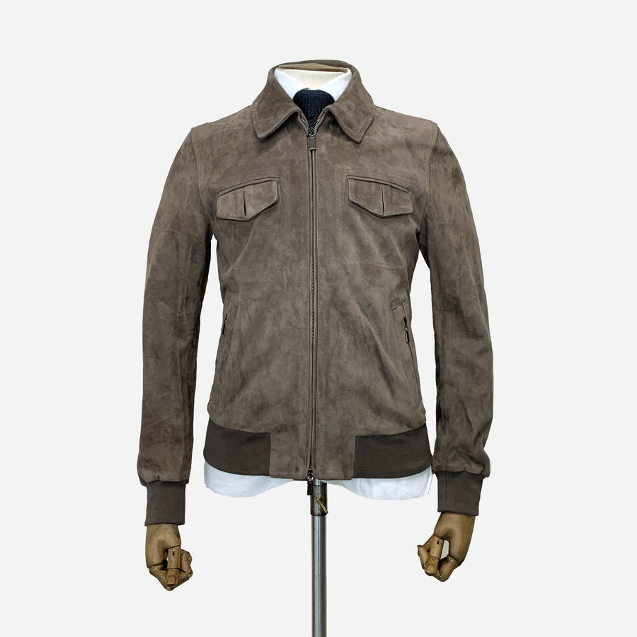 Canali Exclusive Suede Jacket <br> Size 38 UK
