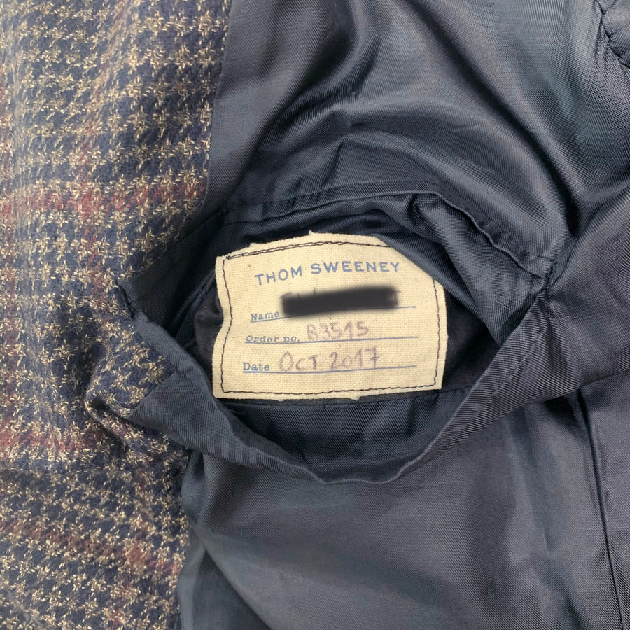 Thom Sweeney Bespoke Jacket <br> Size 36 UK