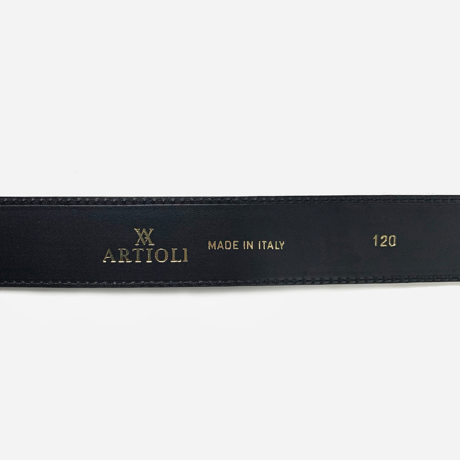 Artioli Ostrich Leather Belt<br> Size 46 Inch