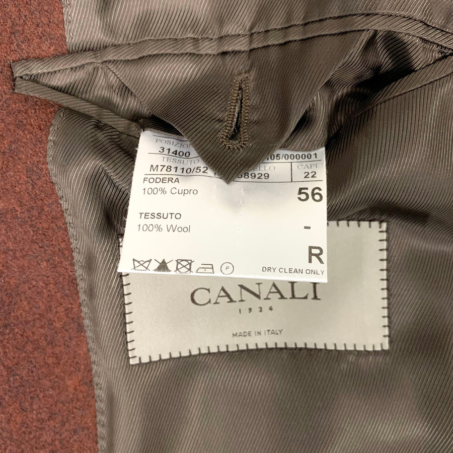 Canali Wool Pea Coat <br> Size 46 UK
