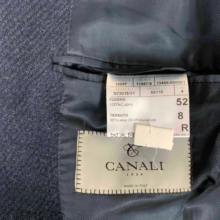 Canali Navy Coat <br> Size 42 UK