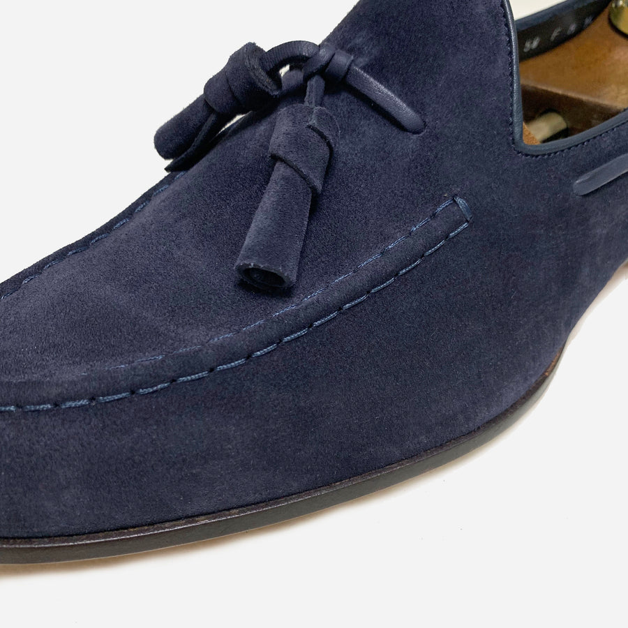 Santoni Suede Tassel Loafers <br> Size 8.5 UK